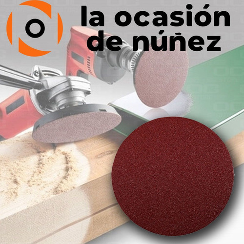 Imagen 3 de 6 de Disco Lija 115 Mm Madera Y Metal X 10 Unidades