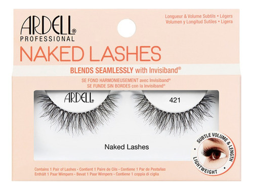 Pestañas Postizas Enteras Ardell Naked Lashes 421 Maquillaje