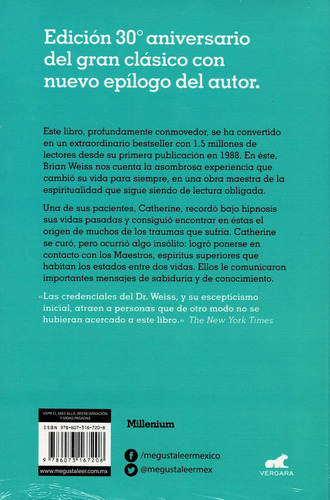 Imagen 3 de 6 de Muchas Vidas, Muchos Maestros - Brian Weiss - Ed. Vergara