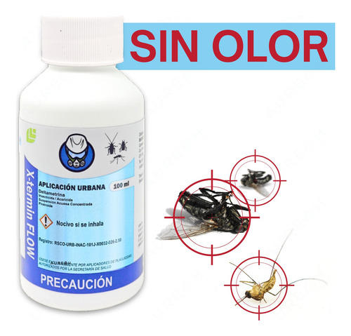 Kit Mata Chinches X-termin Flow 1 Lt Y Aspersor Fumigar 5 L