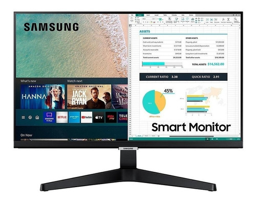 Imagem 1 de 4 de Monitor Samsung M5 S24AM506NL LCD 24 " preto 100V/240V