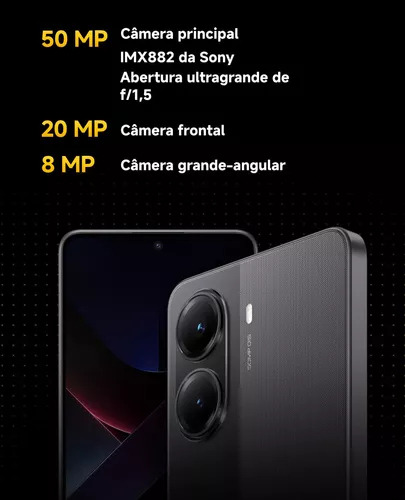 Celular Xiaomi Poco X7 Pro 5g Dual Sim 12/256gb Cor Preto Preto