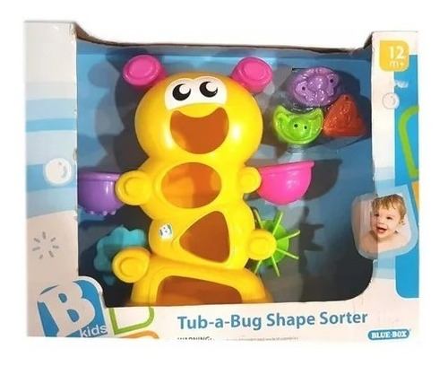 Imagen 1 de 3 de Juguete Para El Baño Gusano Para Agua Encastre Causa-efecto