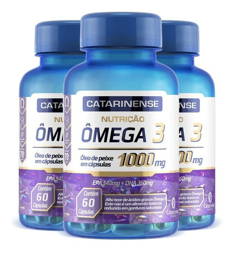 Kit Ômega 3 1000mg Catarinense 300 Cápsulas