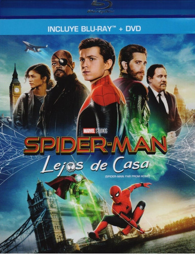 Spider-man Lejos De Casa Marvel Pelicula Blu-ray + Dvd