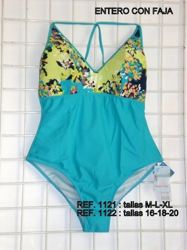 Trajes De Baño Entero Tallas M-l-xl (10-12-14 Americanas)