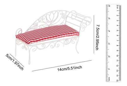 Sofá Cama En Miniatura Para Casa De Muñecas, Accesorio