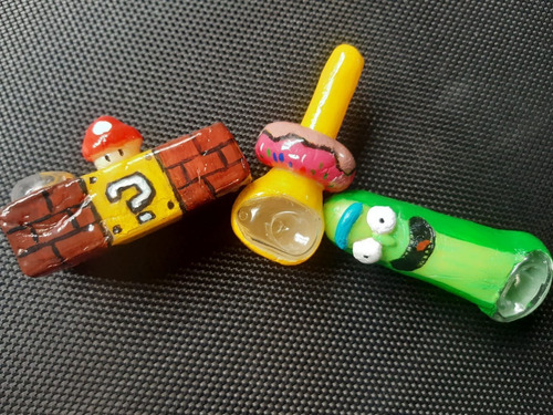 Pipa De Vidrio Con Diseño