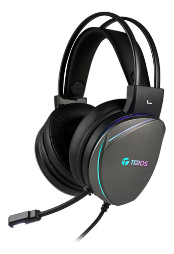 Auriculares Gaming Teros Te-8170n Estéreo 7.1 Usb Rgb