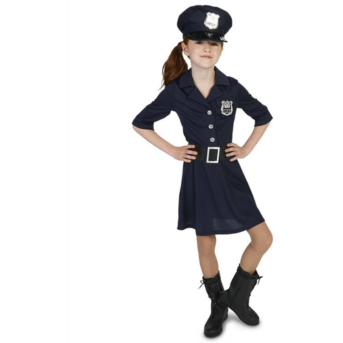 Disfraz Para Niña Oficial De Policía Talla Xl Halloween