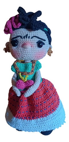 Muñeca Artesanal De 45 Cm ,100%con Hilo De Algodon Y Vellon