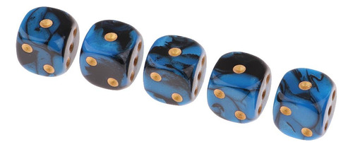 5 Dados De Juego De 5x5x6 Caras Dados De 16 Mm Para 5 Piezas