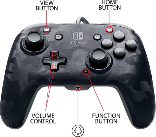 Control Nintendo Switch Face Off Deluxe Negro
