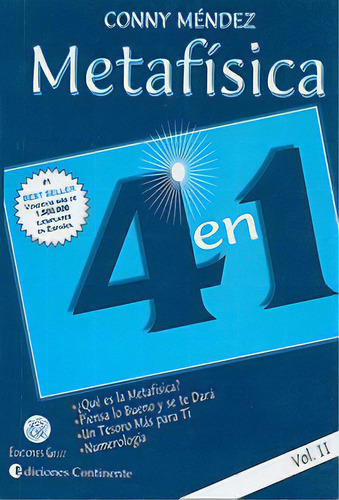 Metafisica 4 En 1 Vol Ii, De Ny Méndez. Editorial Continente, Edición 1 En Español