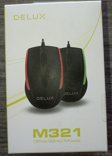 Mouse Delux M321 Alambrico 1000dpi Office Pc 
