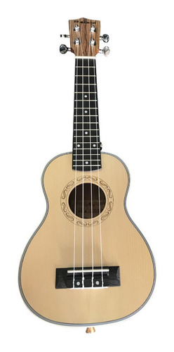 Ukelele Soprano Racker Rks60 Color Natural Con Funda Liq#