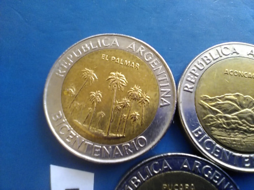 Monedas Del Bicentenario Colección Por 5 De 1 Peso Año 2010 (Usado)
