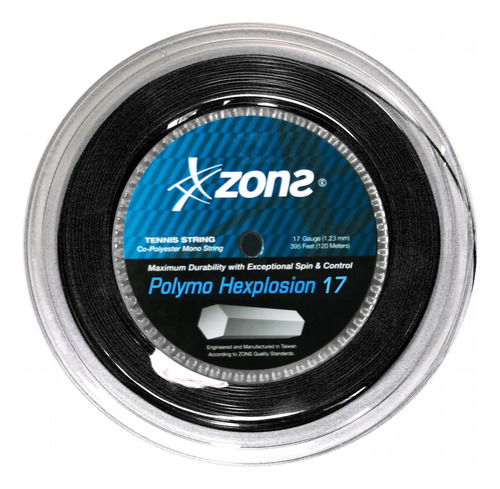 Rollo De Cuerda Zons Polymo Hexplosion 1.28 - 200m
