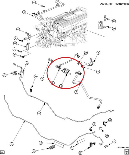 Imagen 2 de 5 de Valvula Evaporador Gases Canister Silverado Tahoe 5.3l
