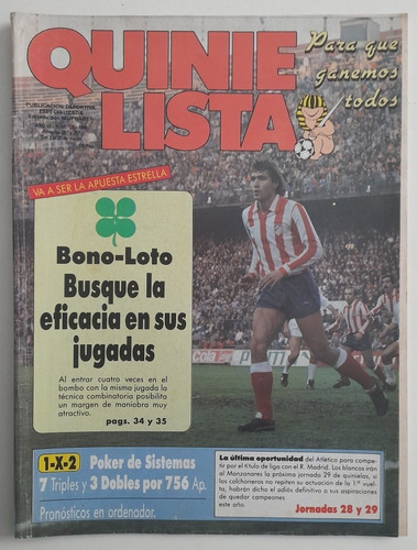 Revista Quinielista N° 128 - Futbol Español Año 1988 Fs