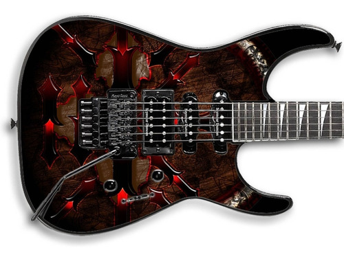 Skin Cgw Creativelab Medieval Adesivo Guitarra Violao Baixo