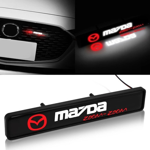 Emblema Decorativo Led, Con Logo Mazda Zoom Zoom