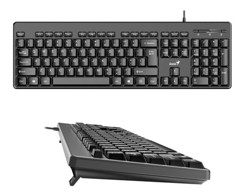 Teclado Genius KB-116 QWERTY español color negro