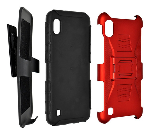 Imagen 4 de 9 de Funda Uso Rudo 3 En 1 Colores Samsung Galaxy A10