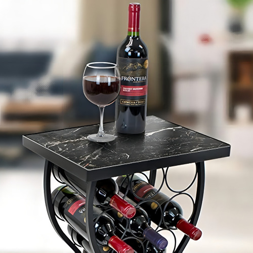 Sorbus® Marble Wine Rack Console Table - Independiente Wine