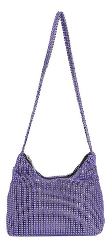 Bolso De Mano Con Diamantes De Imitación, Bolso Axilar Brill