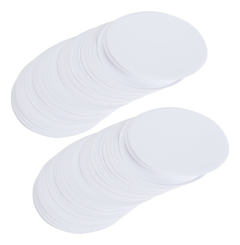 Insignias De 58 Mm Hechas A Mano, 100 Unidades, Papel Blanco