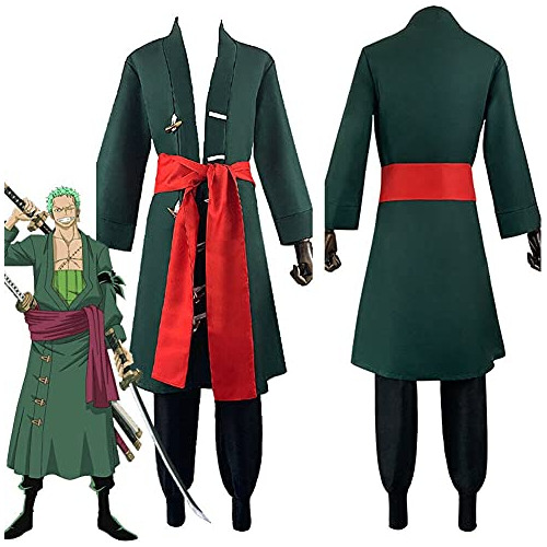 Disfraz De Cosplay De Roronoa Zoro De One Piece - Traje...