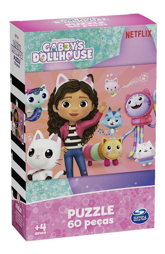 Puzzle 60 Peças Gabby's Dollhouse