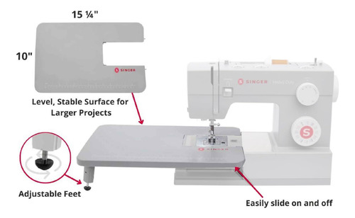 Mesa Extensible Para Máquinas De Coser Resistentes Singer Gr