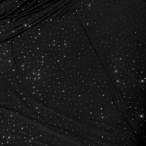 Tela Seda Fría Con Lentejuelas 1,5 M. De Ancho Negro Liso