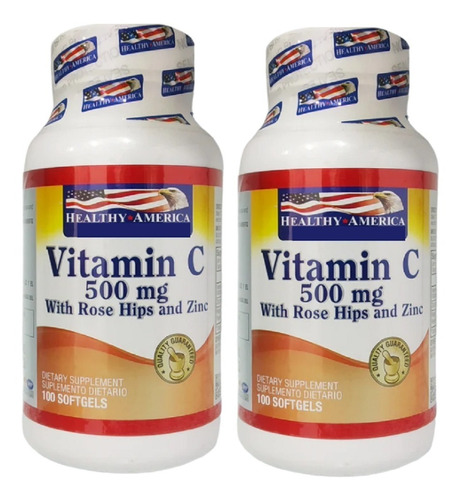 2 Vitamina C 500mg Ros Hip 100u - Unidad a $46250
