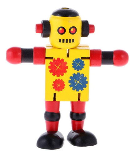 Robot De Madera Juguete Didáctico Niños / Barbazar 
