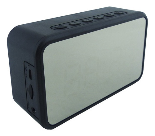 Reloj Despertador Digital C/bocina/bluetooth/radio Fm, Negro