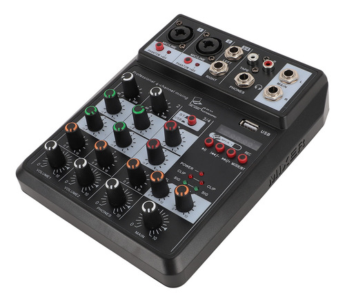 Mezclador De Dj De 4 Canales Professional Sound Bt Portable