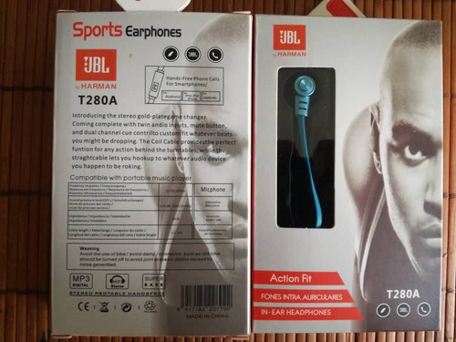 Audífonos Actionfit Jbl T-280a C/microfono -al Mayor Y Detal