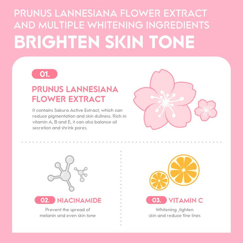 Crema Laikou Japan Face Blossom Sakura Con Esencia De Cereza