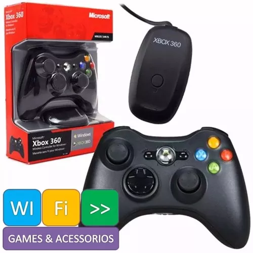 Controle Xbox 360 - Sem Fio - YZV - Loja Mega