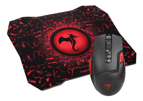 Mouse gamer Kolke  Dragon Series Kit mouse + pad mouse fury KGK-349 negro