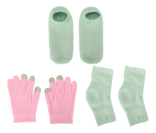 Set De Calcetines Reutilizables, Guantes Hidratantes Sin Ded
