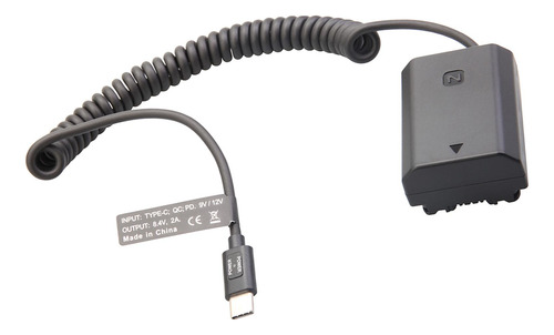 Cable De Alimentación De Cámara De Batería Ficticia Usb C