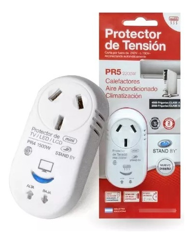 Protector De Tension 2200w Aire Acondicionado Pr5 Stand By