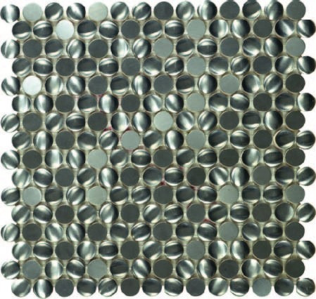 Mosaico Decorativo En Malla 26 X 26 Cm: Obelisco Metal