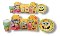 Comprar Bob Esponja Kit Fiestas De Cumpleaños Cajas+vasos+platos 10p Bob Esponja Bob Esponja Bob Esponja