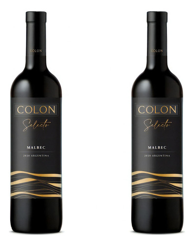 Botella De Vino Tinto Malbec Colon Selecto750ml Rose X2u