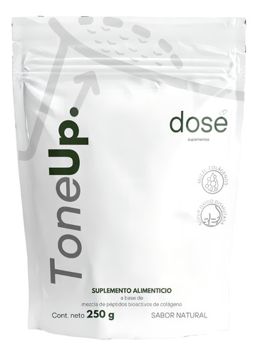 Dose Suplementos Tone Up Mezcla De Multicolagenos 250gr Sabor Natural